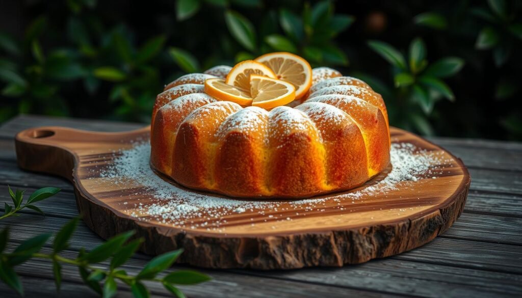 Golden Rum Cake